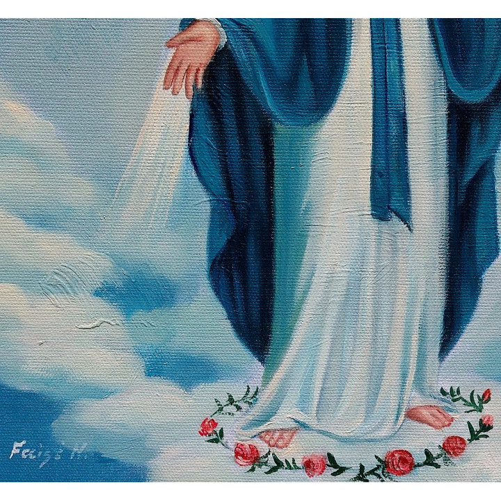 Wundertätige Madonna, die Madonna des Himmels - Ölgemälde