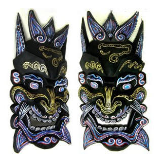 Sinotibetische Holzmaske M16