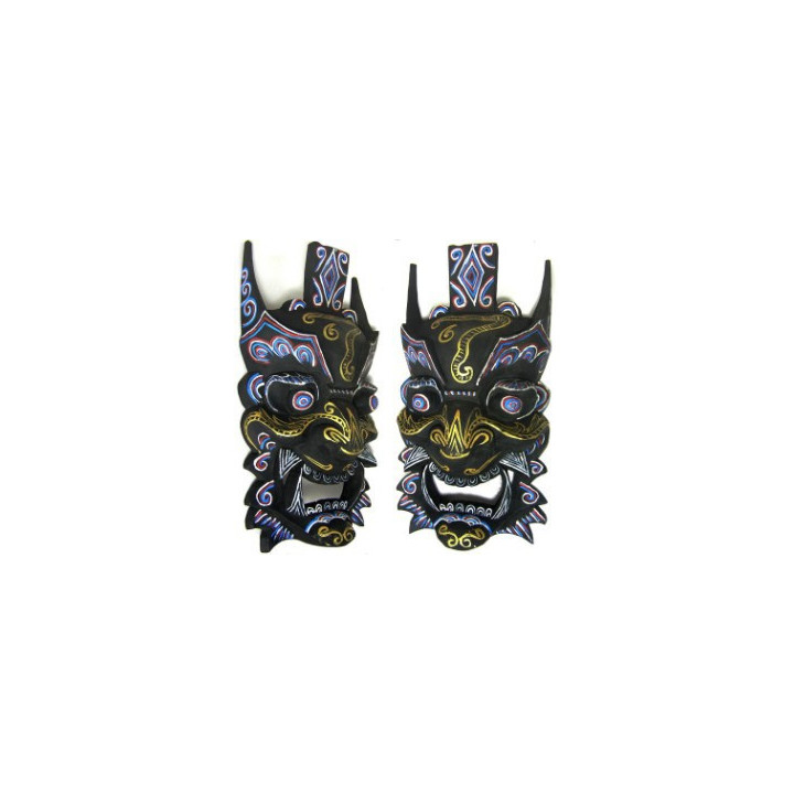 Sinotibetische Holzmaske M16: H49cm