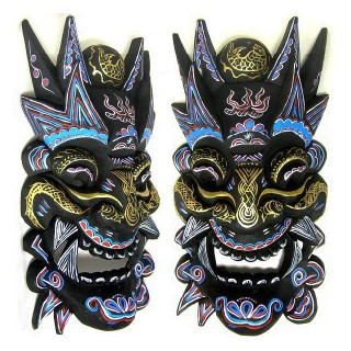 Sinotibetische Holzmaske M18