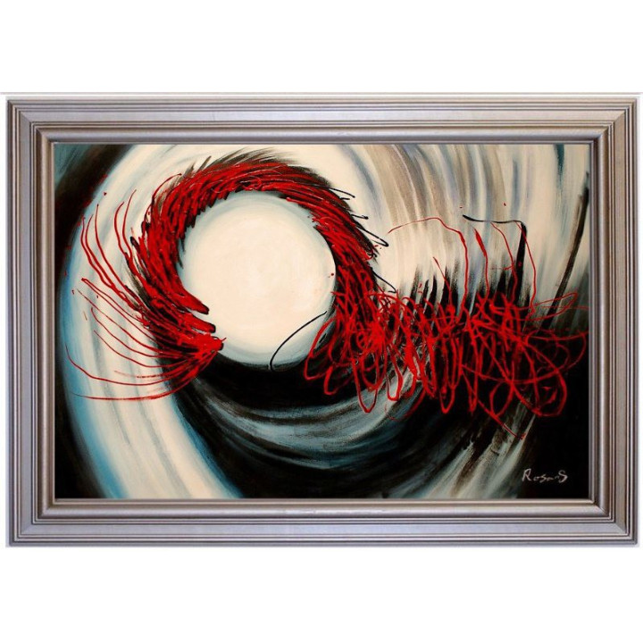 Abstrakt - handgemaltes Ölbild in 60x90cm_2-19 -