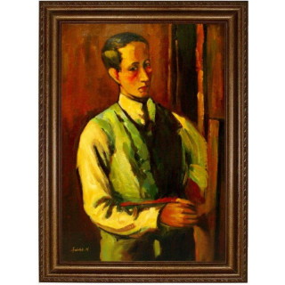 Faistauer Anton - Selbstbildnis - handgemaltes Ölbild 