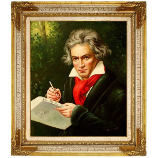 Beethoven Ludwig - handgemaltes Ölbild 