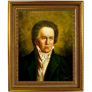 Beethoven Ludwig - Portrait - handgemaltes Ölbild 