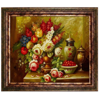 Blumengemälde, Ölbild Blumen, Blumenbild, Ölbilder Saalfelden, Bilderrahmen Saalfelden