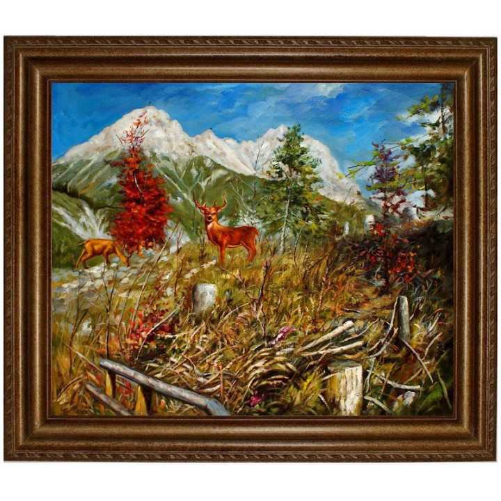 Steinerne Meer Saalfelden, Ölbild, HANDGEMALT