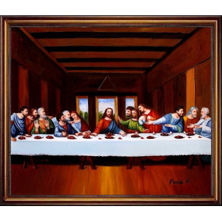 Das letzte Abendmahl - Ölgemälde 50x60cm