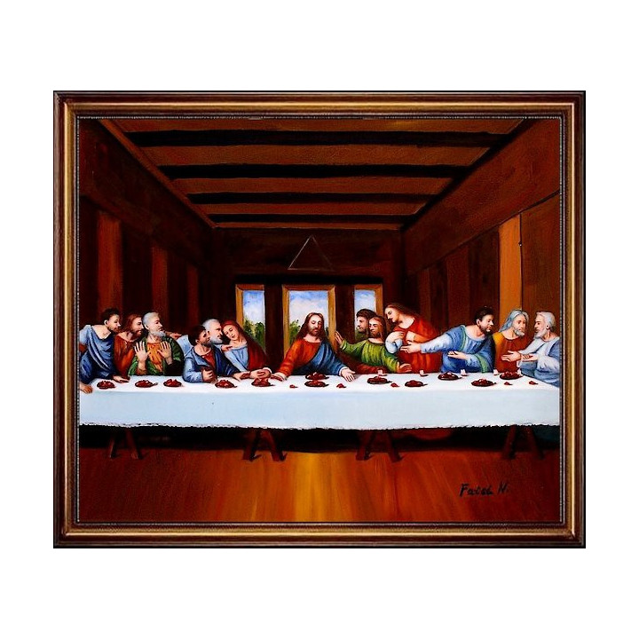 Das letzte Abendmahl - Ölgemälde 50x60cm