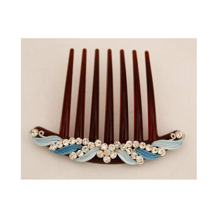 Haarkamm - Welle-Hellblau