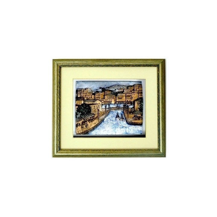 Reliefbild - Hafeneinfahrt