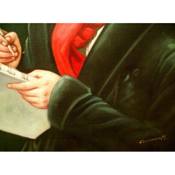 Beethoven Ludwig - handgemaltes Ölbild in 50x60cm