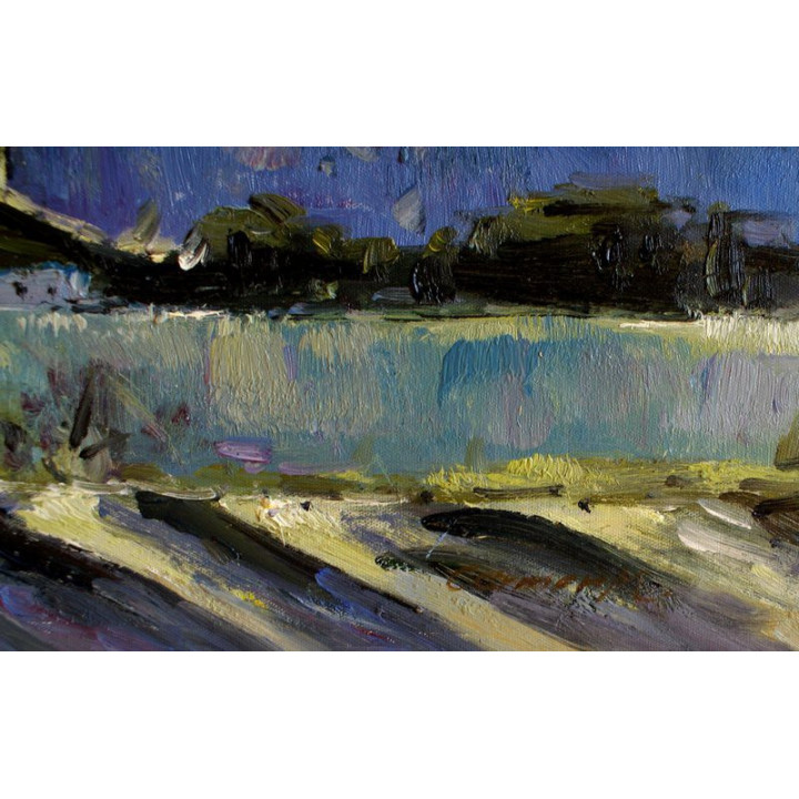 Faistauer Anton - Schloss-Saalhof - handgemaltes Ölbild in 43 x 64cm